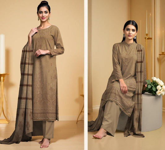 3-piece Winter Peach Leather suit