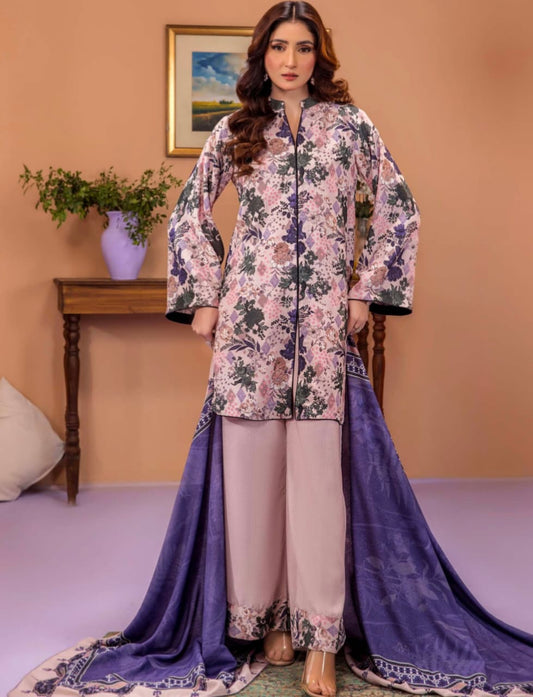 3-piece printed Karandi