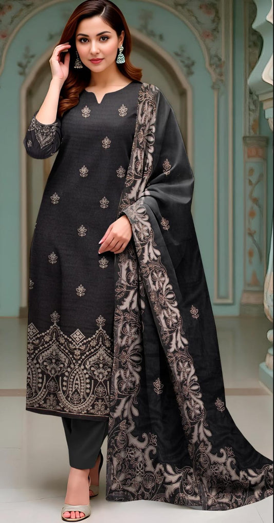 3-piece Dhanak suit